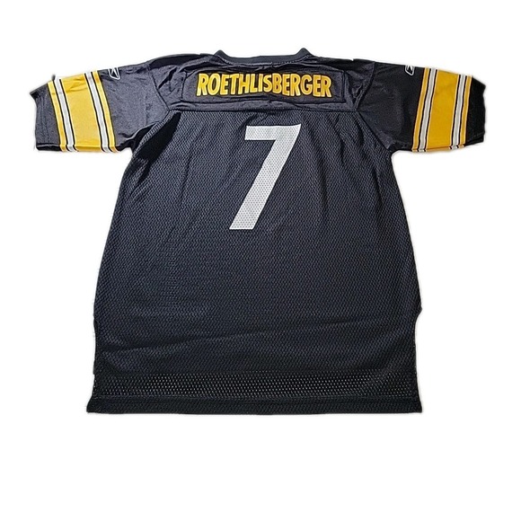 NFL Pittsburgh Steelers Ben Roethlisberger Football Jersey Youth‎ Large Reebok - Picture 3 of 9